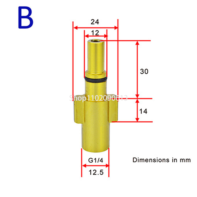 1pc adaptador de metal bocal e - Pressure Washer Foam Gun avaliação e preço