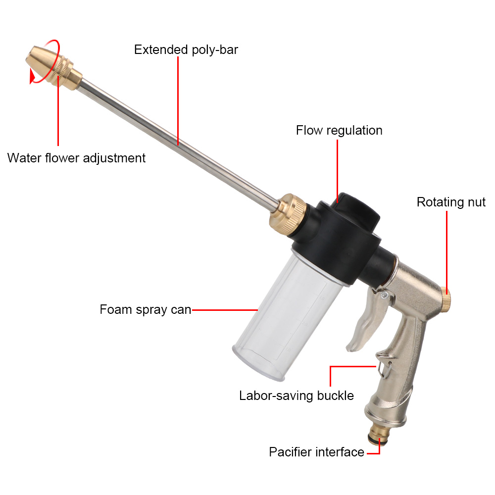 Lavadora de espuma longa para  - Pressure Washer Foam Gun avaliação e preço